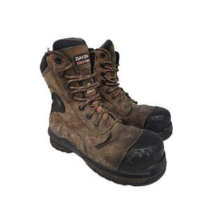 Dakota Men's 8" 8512 Comp. Toe Comp. Plate WP Safety Work Boots Brown Size 8.5M